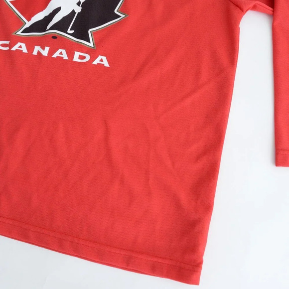 Vintage 98'-99' Bauer Red Team Canada Red Hockey Jersey Size Large - Picture 5 of 11